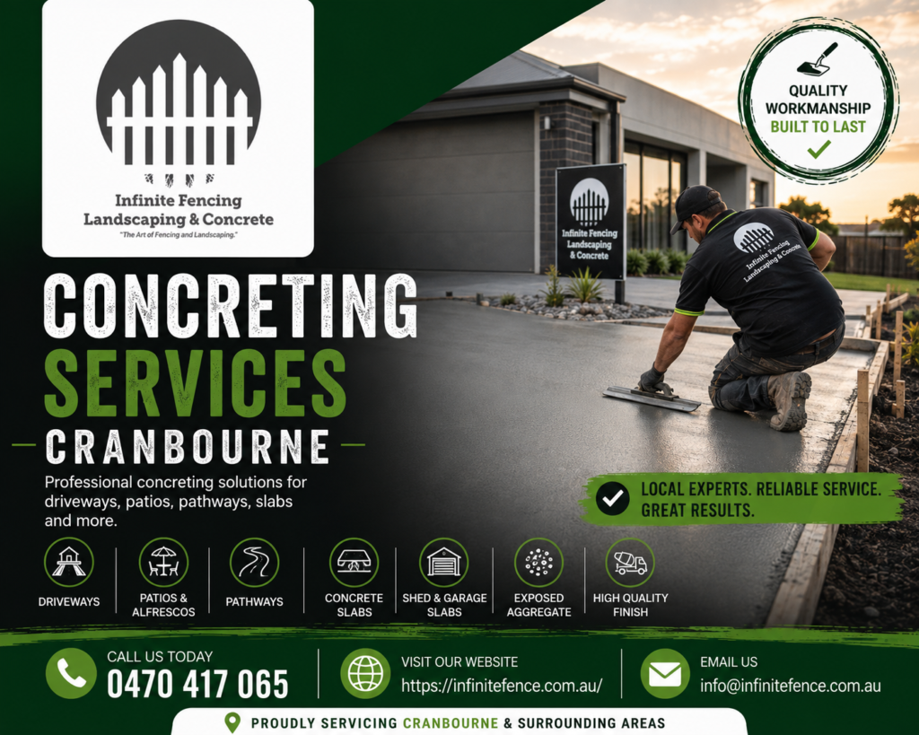 Concreting Services in Cranbourne for Quality Outdoor Spaces